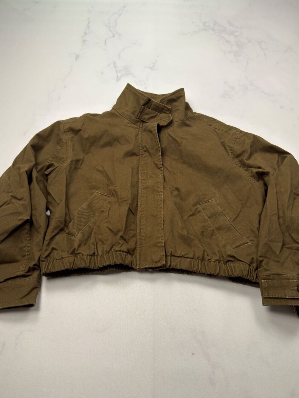Old Navy x Christopher John Rogers Jacket Tan 90s Minimalist Fit - Womens XS